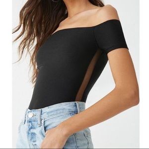 Off-the-shoulder bodysuit